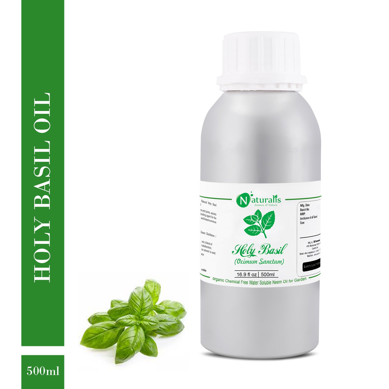 Holy Basil Essential Oil by Naturalis - Pure & Natural - Naturalis