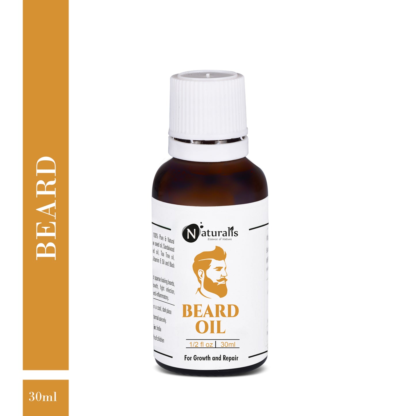 Beard Oil For Hair Growth and Repair by Naturalis - Naturalis