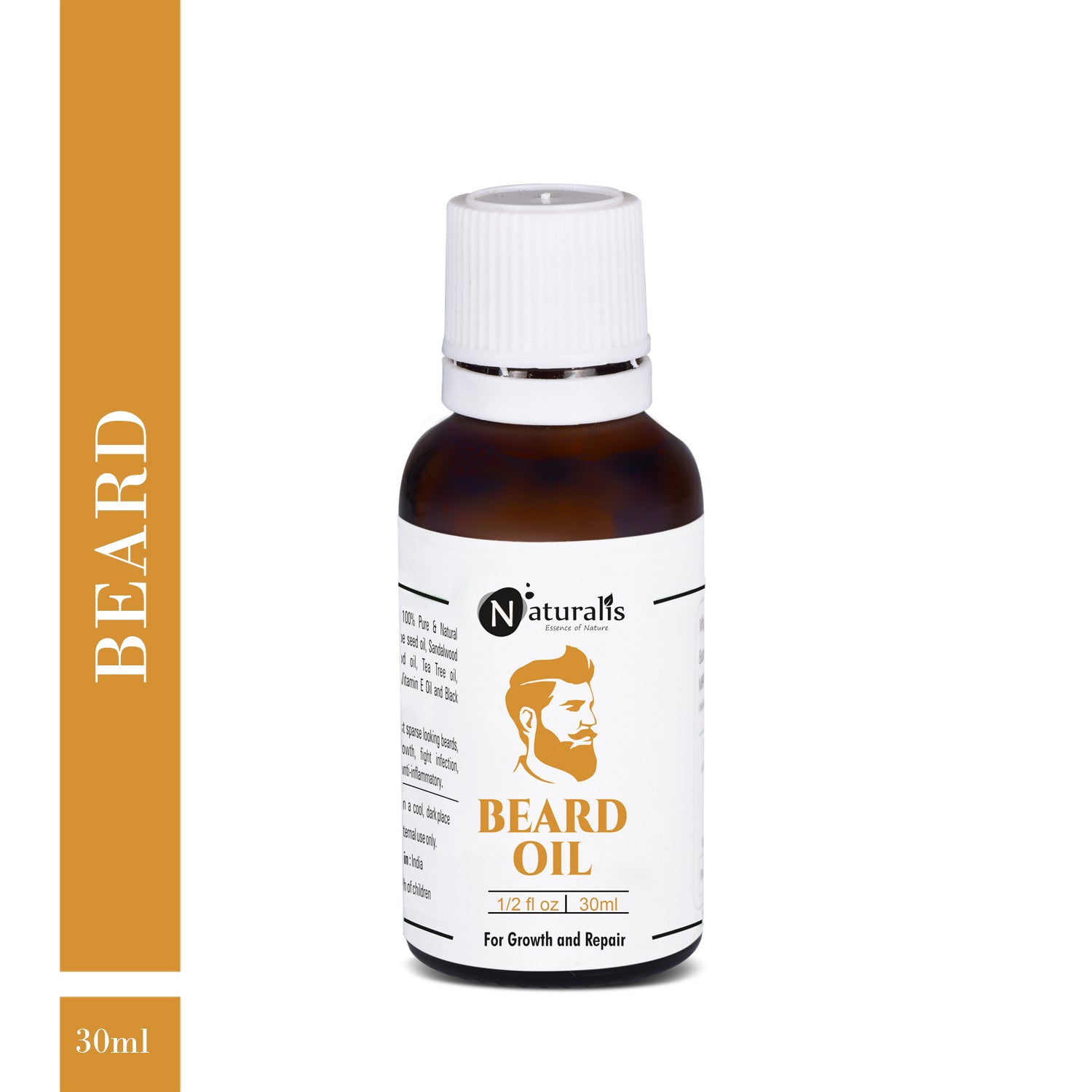 Beard Oil For Hair Growth and Repair by Naturalis - Naturalis