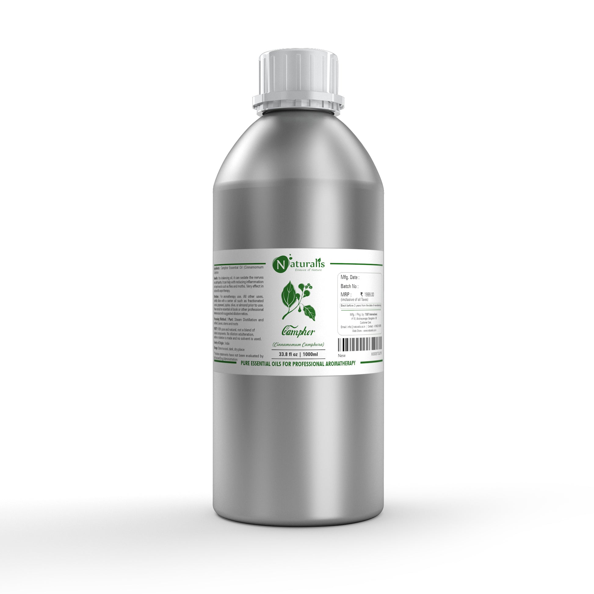 Naturalis Essence of Nature Camphor Essential Oil for Skin & Hair Care - Naturalis