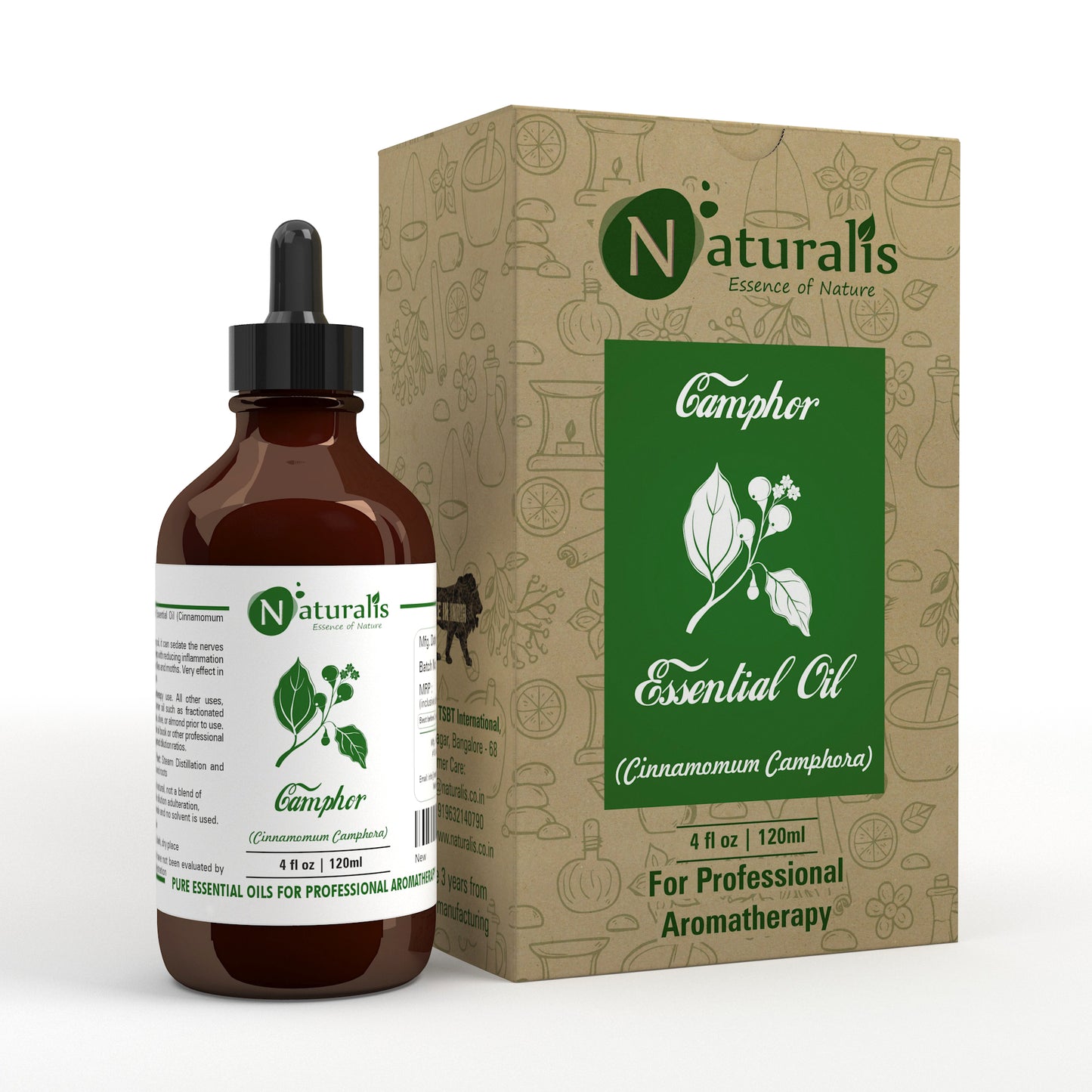 Naturalis Essence of Nature Camphor Essential Oil for Skin & Hair Care - Naturalis