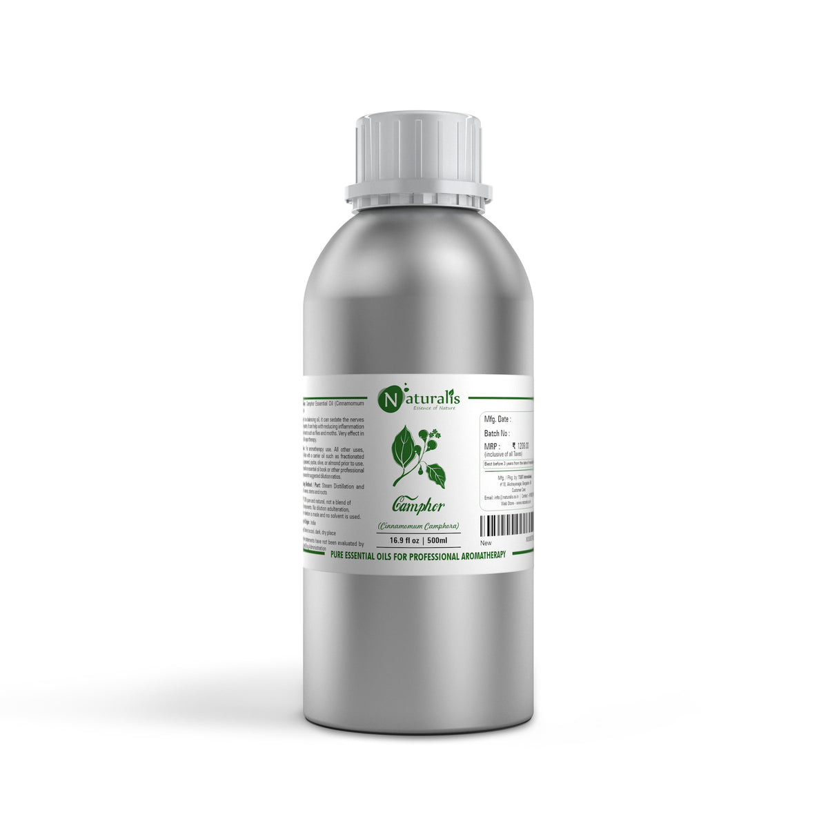 Camphor Oil (Kapoor) by Naturalis - 500ml bottle