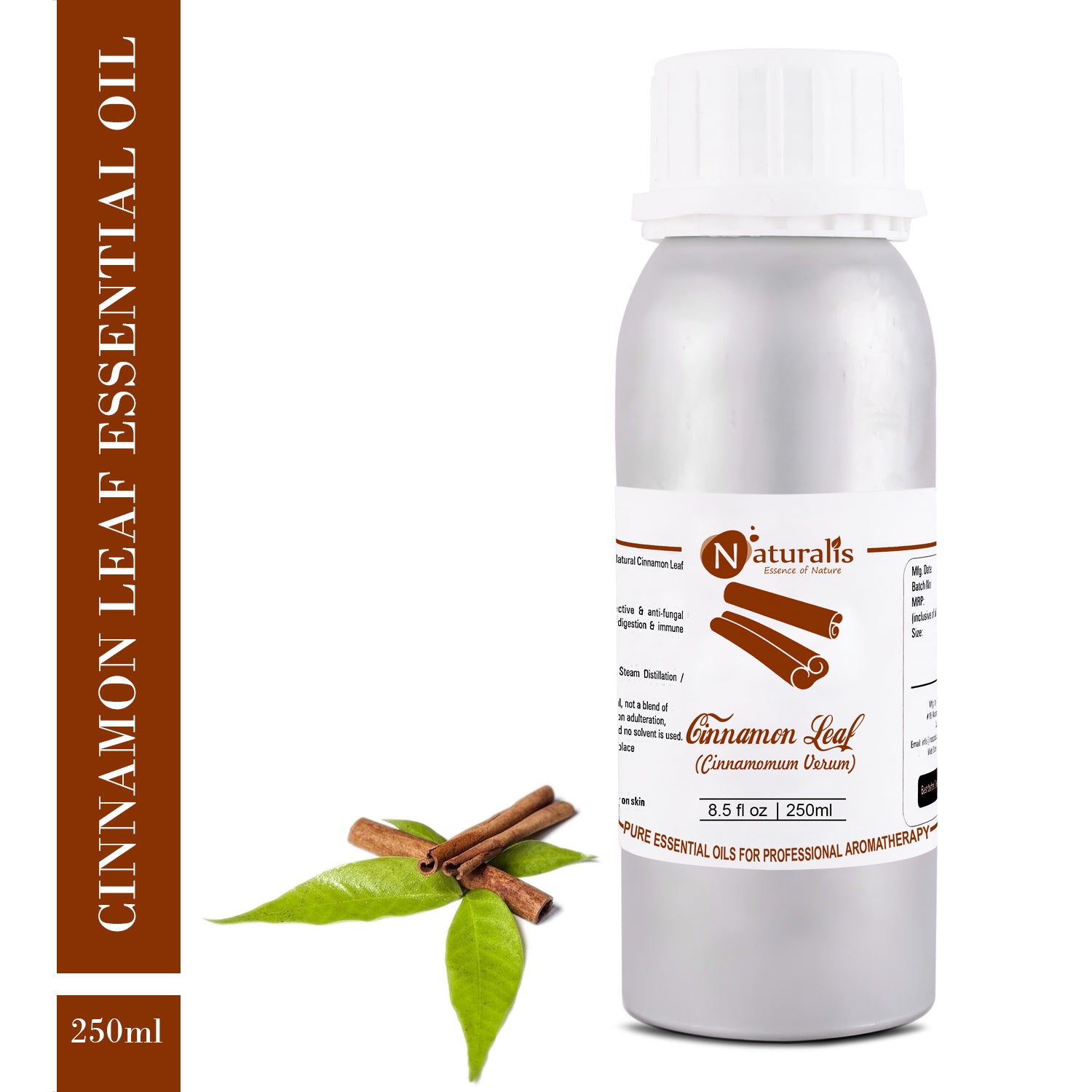 Cinnamon Leaf Essential Oil by Naturalis - Pure & Natural - Naturalis