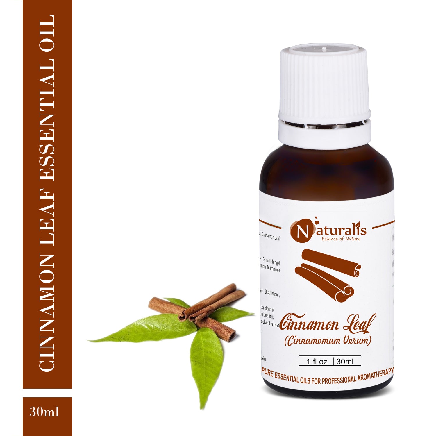 Cinnamon Leaf Essential Oil by Naturalis - Pure & Natural - Naturalis