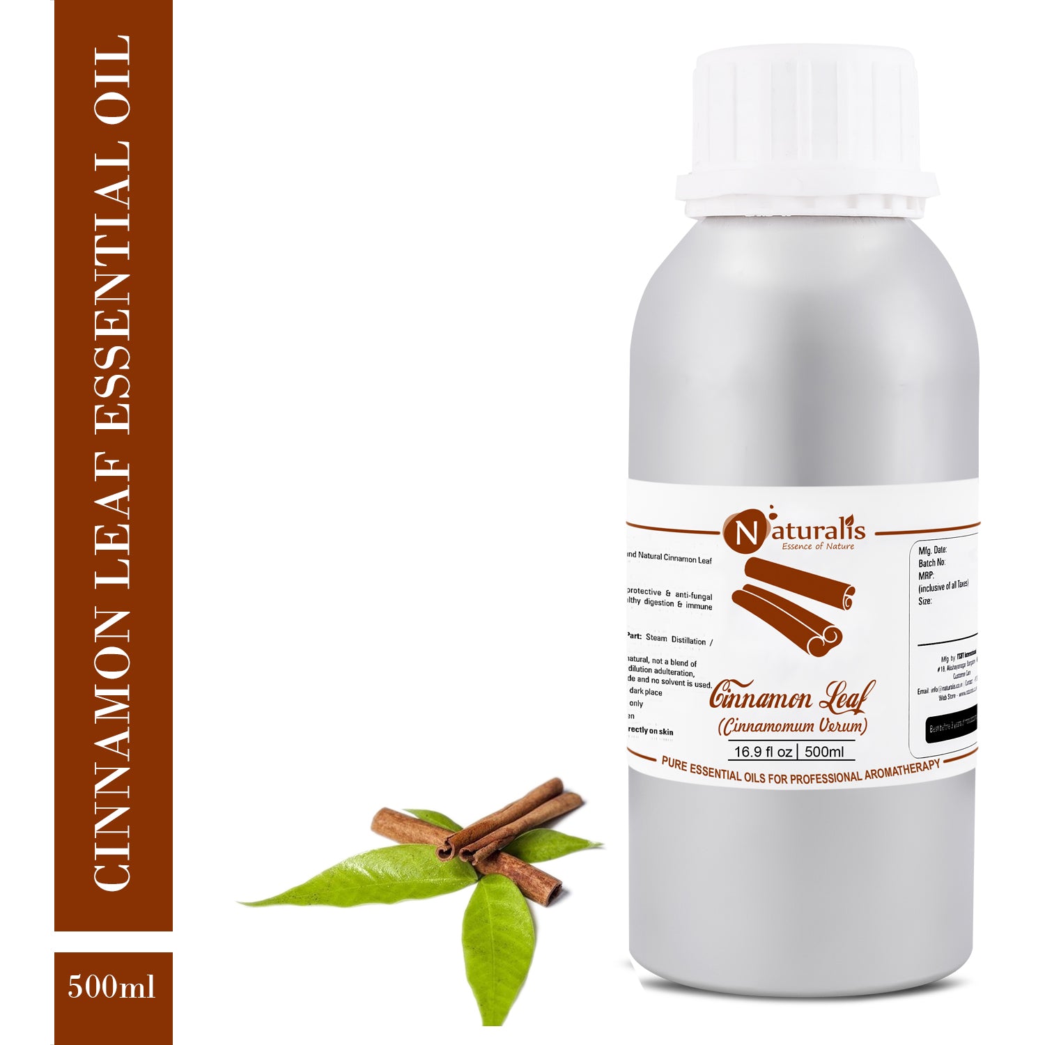 Cinnamon Leaf Essential Oil by Naturalis - Pure & Natural - Naturalis