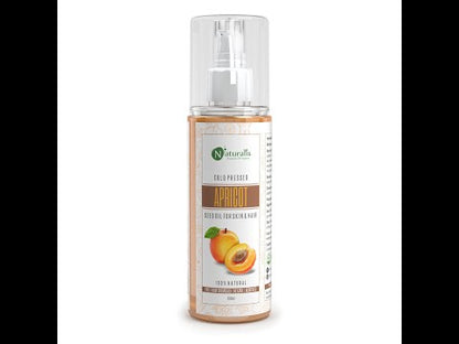 Cold pressed Apricot Carrier Oil for Skin & Face Moisturizer, Hair Growth, Aromatherapy Carrier Oil, 200ml