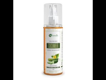Cucumber Seed Carrier Oil, natural moisturizer for youthful skin, 200ml