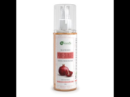 Cold Pressed Pomegranate Carrier Oil for Skin and Hair, 200ml