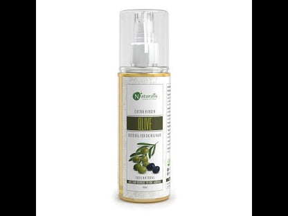 Cold Pressed Extra Virgin Olive Carrier Oil For Hair, Skin, Face and Massage 200ml