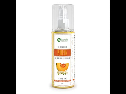 Cold Pressed Pumpkin Seed Carrier Oil for Hair and Skin, 200ml