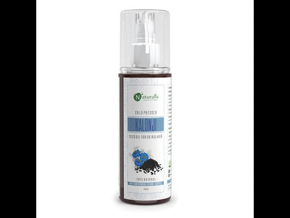 Cold Pressed Kalonji Carrier Oil for Hair, Skin and Health, 200ml