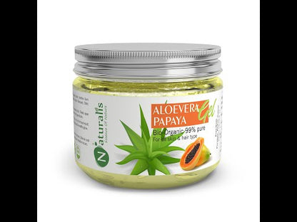 Aloe Vera Gel with Papaya for Skin, Face, Acne Scars, Moisturizer & Dark Circles (300 Gms)