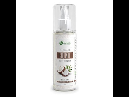 Fractionated Coconut Carrier Oil Natural Skin Moisturizer, Therapeutic, Odorless, 200ml