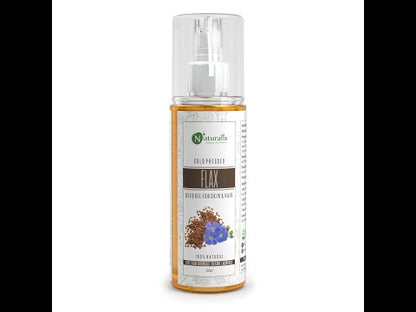 Cold pressed Flaxseed (Linseed) Carrier Oil Skin & Hair Growth, 200ml