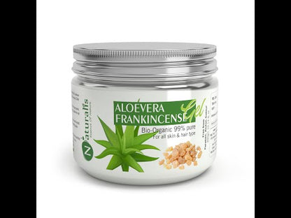 Aloe Vera Gel with Frankincense Extract - Ideal for Skin, Anti-aging & Dark Circles (300 Gram)