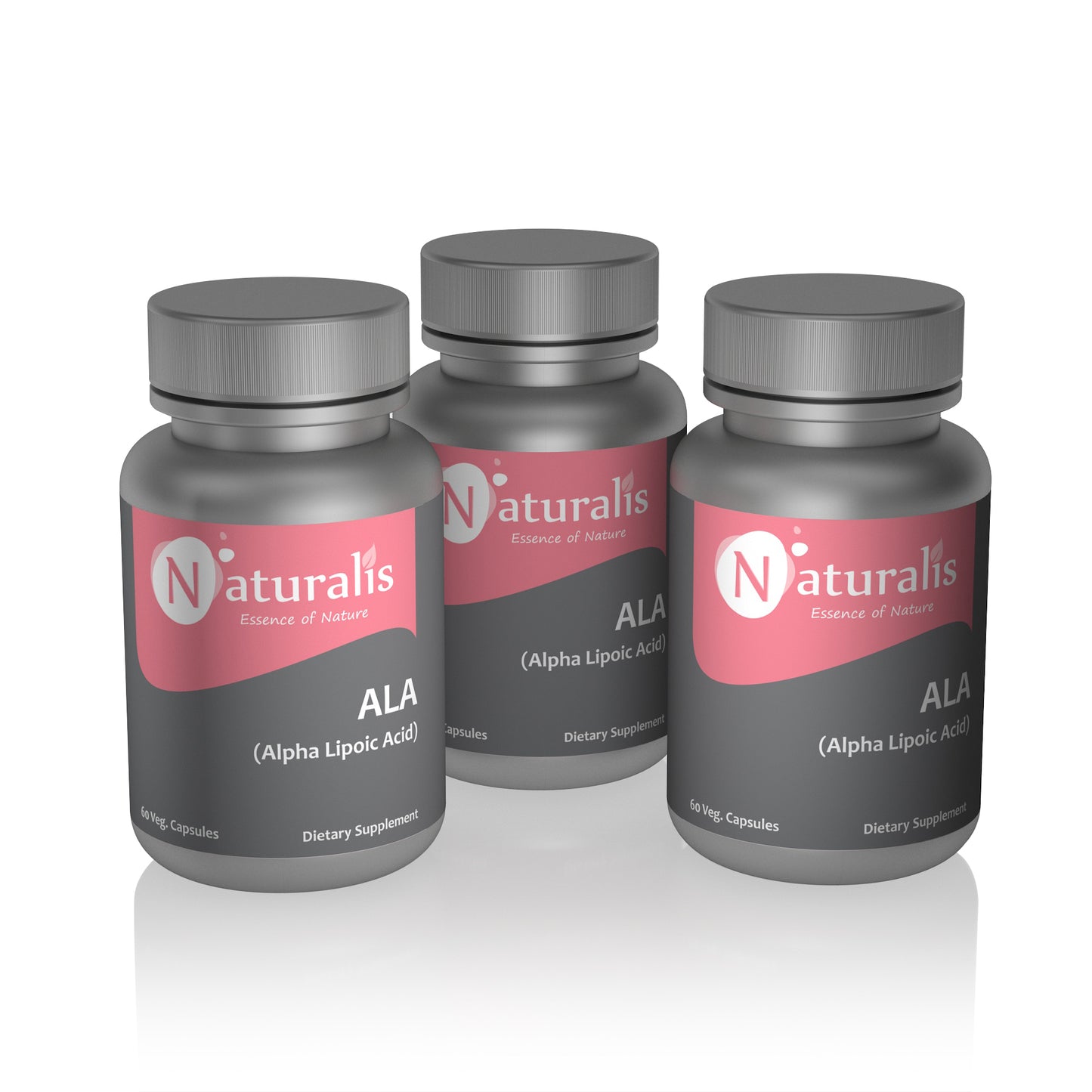Naturalis Essence of Nature Alpha Lipoic Acid (ALA) 100 mg - 60 Veg Capsules - Naturalis