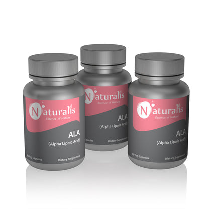 Naturalis Essence of Nature Alpha Lipoic Acid (ALA) 100 mg - 60 Veg Capsules - Naturalis