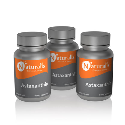 Naturalis Essence of Nature Astaxanthin 4mg (For healthy skin and eyes) – 30 Veg capsules - Naturalis