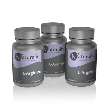 Naturalis Essence of Nature L-Arginine 400 mg (for Muscle-Building, Stamina and Endurance) – 60 Veg capsules - Naturalis