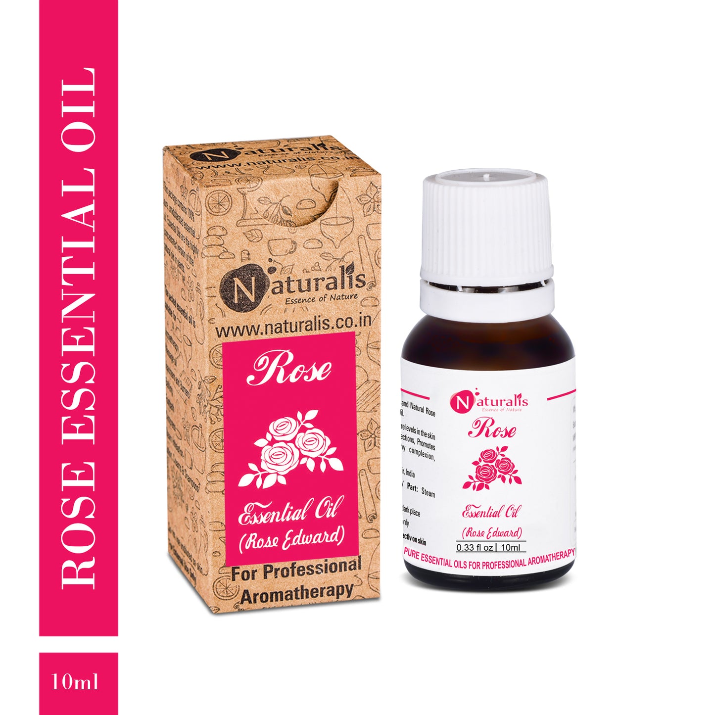 Rose Essential Oil or Rose Otto Essential Oil by Naturalis - Naturalis