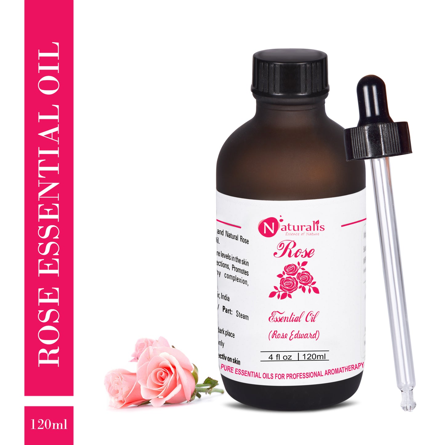 Rose Essential Oil or Rose Otto Essential Oil by Naturalis - Naturalis