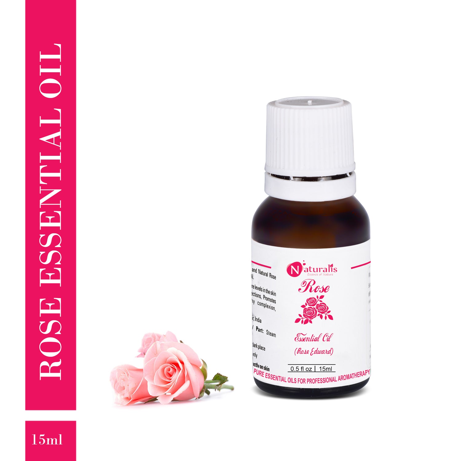 Rose Essential Oil or Rose Otto Essential Oil by Naturalis - Naturalis