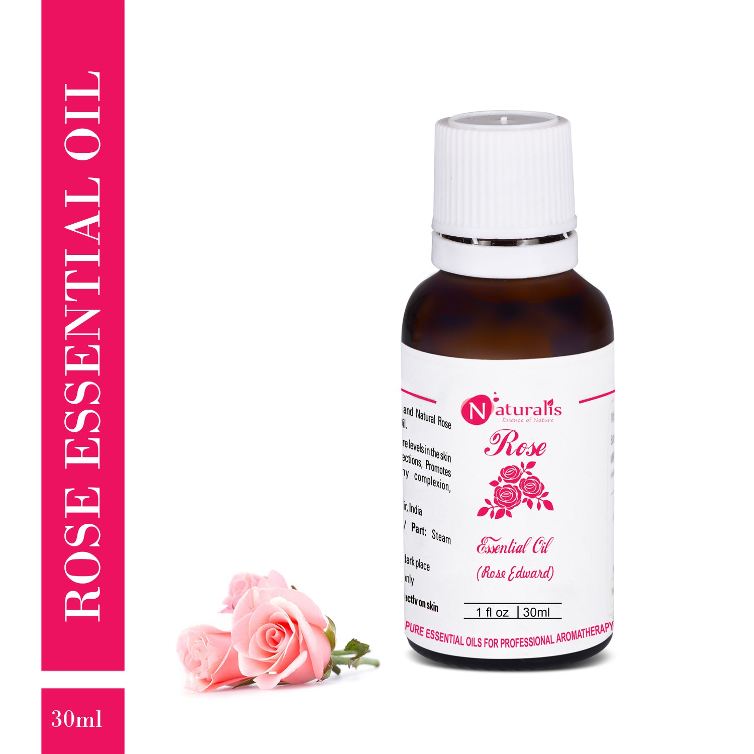 Rose Essential Oil or Rose Otto Essential Oil by Naturalis - Naturalis