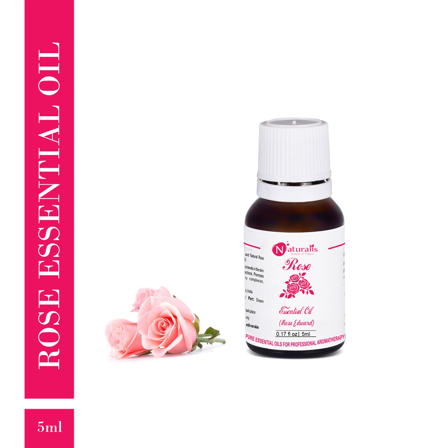 Rose Essential Oil or Rose Otto Essential Oil by Naturalis - Naturalis