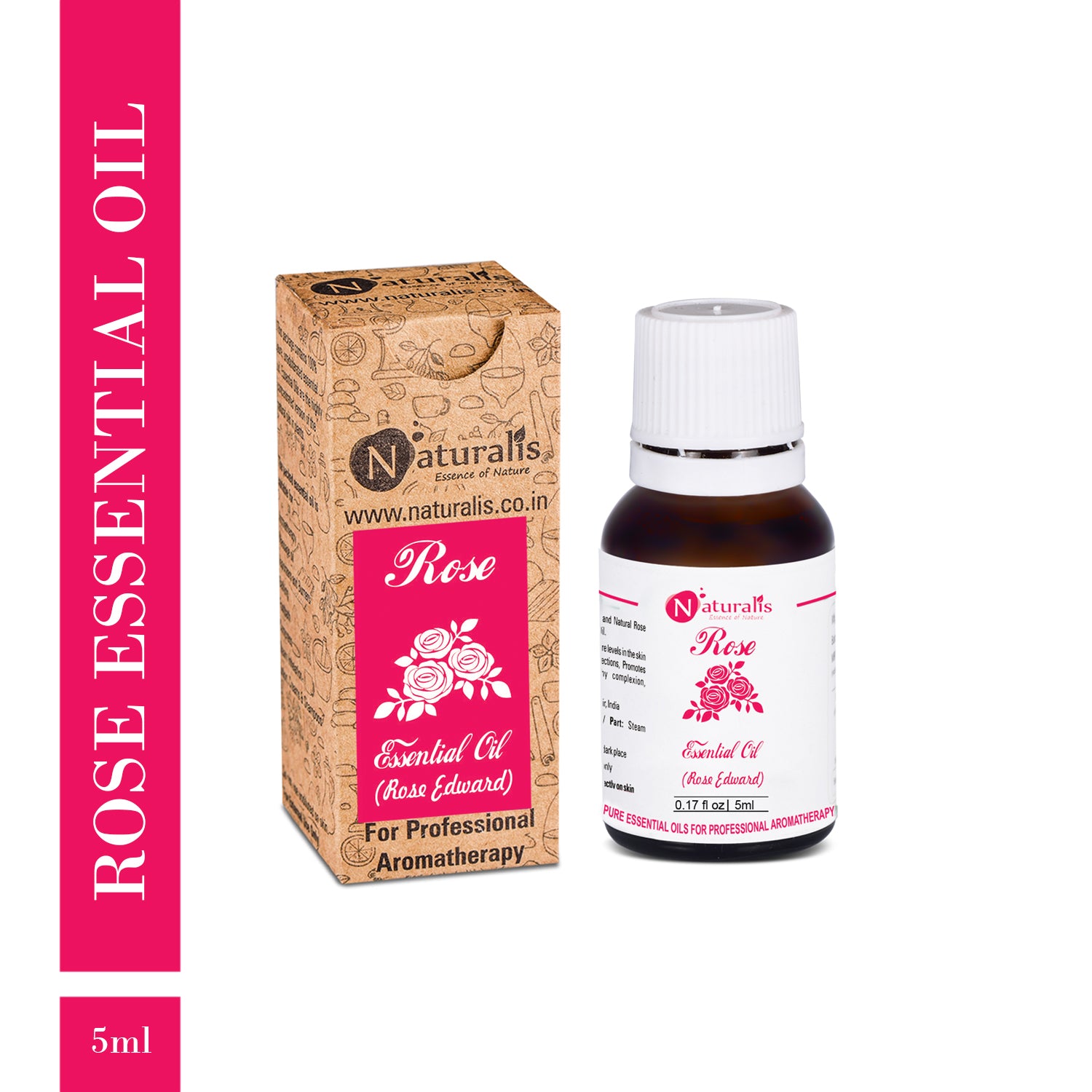 Rose Essential Oil or Rose Otto Essential Oil by Naturalis - Naturalis