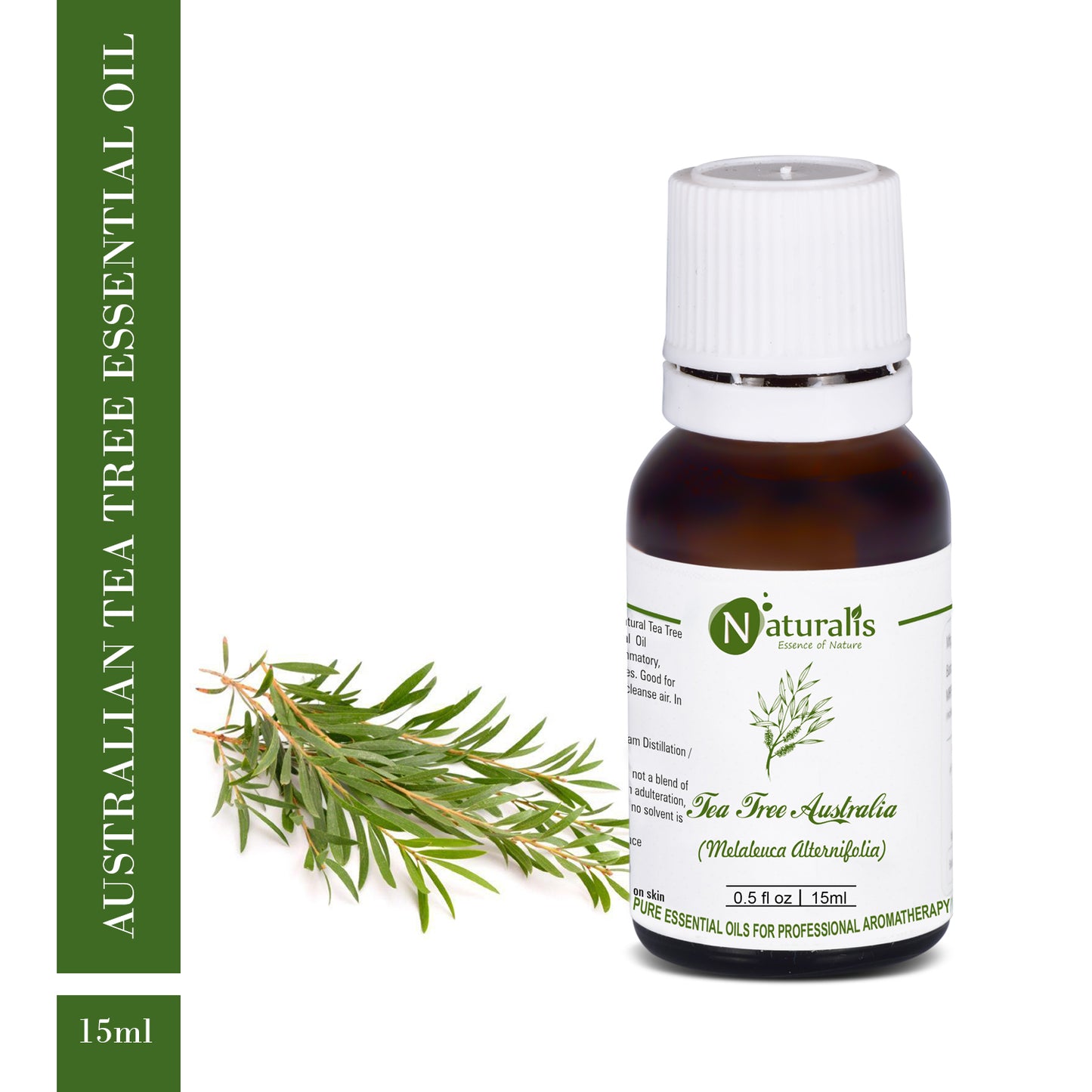 Naturalis Tea Tree Essential Oil - Premium High Grade Pure & Natural - Naturalis