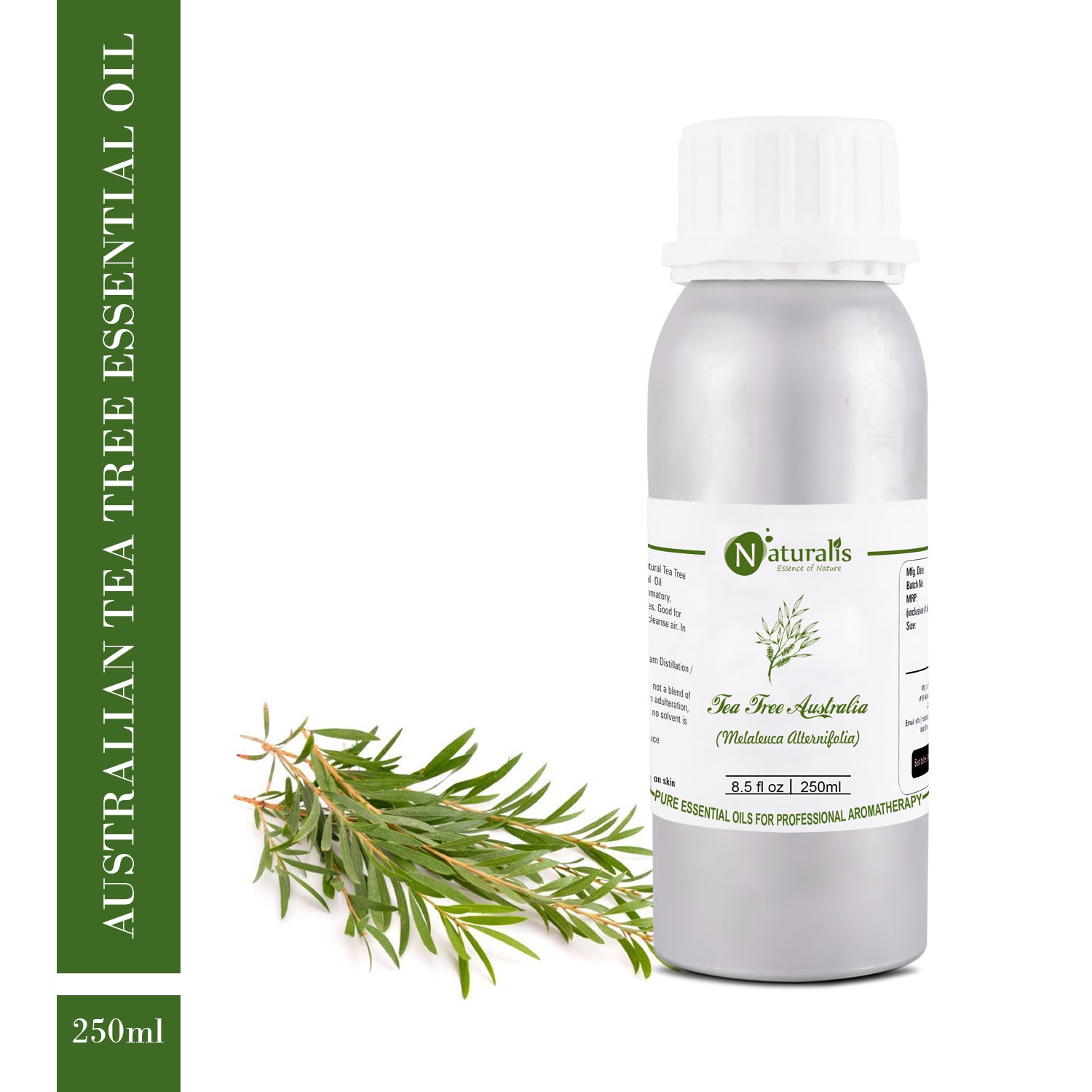 Naturalis Tea Tree Essential Oil - Premium High Grade Pure & Natural - Naturalis