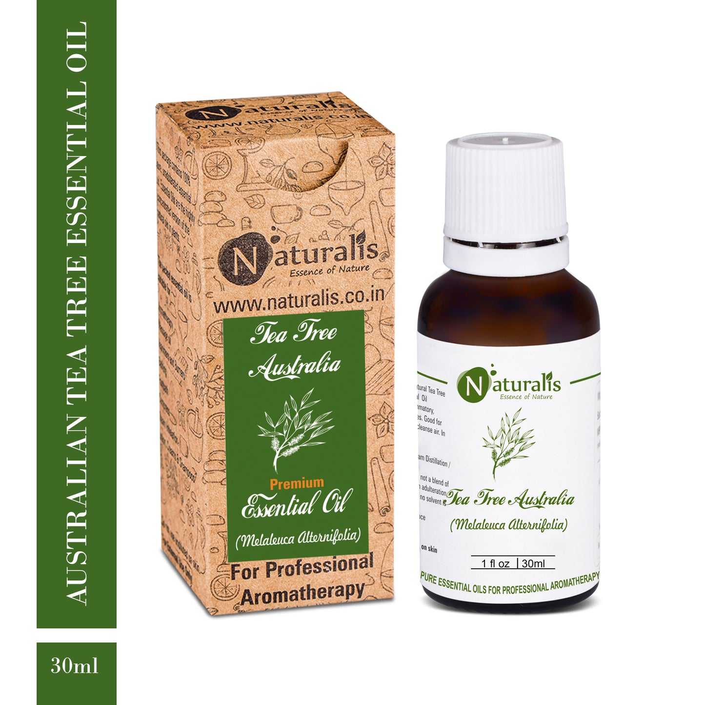 Naturalis Tea Tree Essential Oil - Premium High Grade Pure & Natural - Naturalis